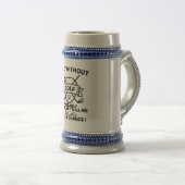 Gepersonaliseerde stijl Beer Stein Bierpul (Voorkant rechts)
