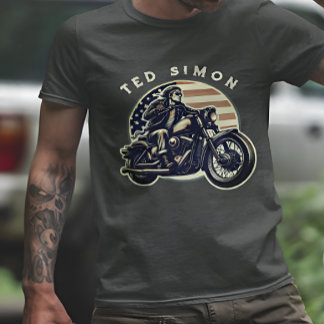 Gepersonaliseerde stijlvolle &  fietsliefhebber t-shirt