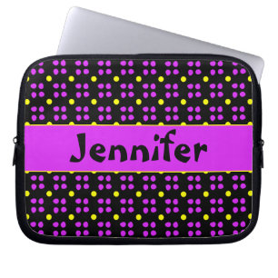 Gepersonaliseerde Stippen patroon Laptop Sleeve