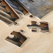 Gepersonaliseerde stoomtrein | treincadeau legpuzzel (Zijkant)