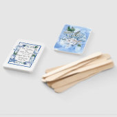 Gepersonaliseerde strand bruiloft handwaaier (Niet-gemonteerd)