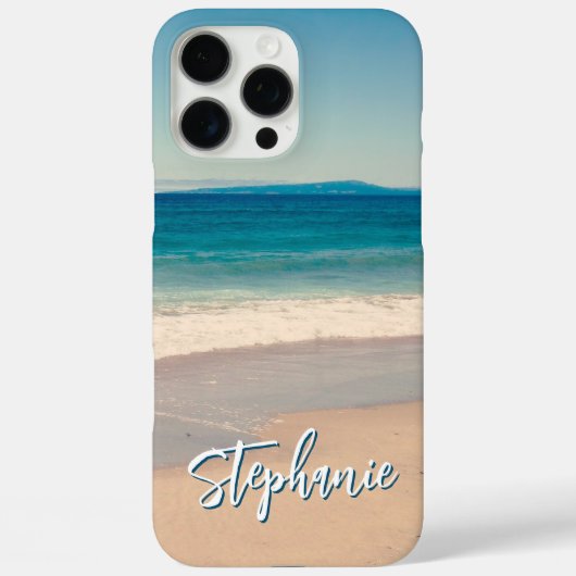 Gepersonaliseerde Strandfoto Ocean Blue Case-Mate iPhone Case (Achterkant)