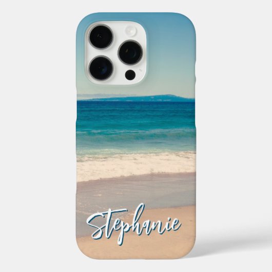 Gepersonaliseerde Strandfoto Ocean Blue Case-Mate iPhone Case (Achterkant)