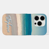 Gepersonaliseerde Strandfoto Ocean Blue Case-Mate iPhone Case (Achterkant (horizontaal))