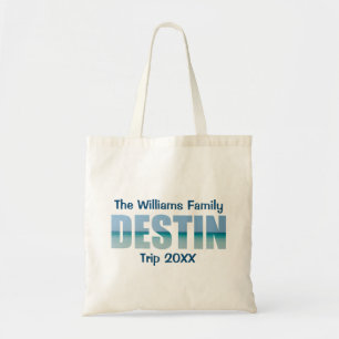 Gepersonaliseerde Strandreis Destin Cool Ocean Tote Bag