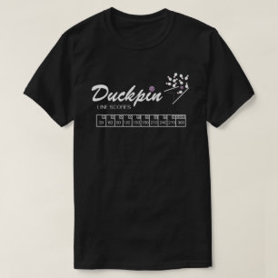 Gepersonaliseerde streepjeslijnscores zwart t-shir t-shirt