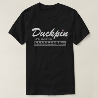 Gepersonaliseerde streepjeslijnscores zwart t-shir t-shirt