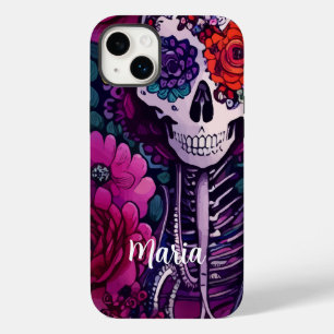 Gepersonaliseerde suikerschedel Dia de los Muertes Case-Mate iPhone 14 Plus Hoesje
