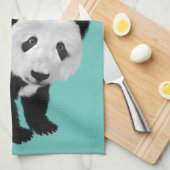 Gepersonaliseerde Super Cute Pandas - Changeable C Theedoek (Quarter Fold)
