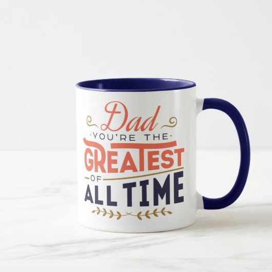 Gepersonaliseerde Super DAD / Grootste DAD aller t Mok (Rechts)