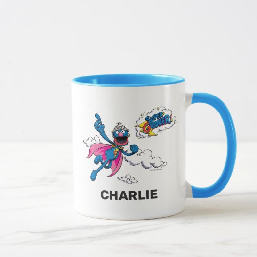 Gepersonaliseerde  Super Grover Mok (Rechts)
