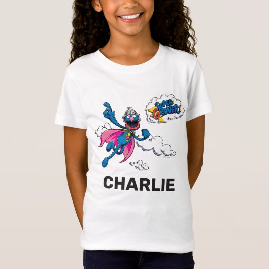 Gepersonaliseerde  Super Grover T-Shirt (Voorkant)