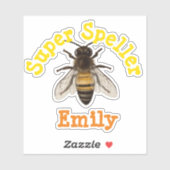 Gepersonaliseerde Super Speller Sticker (Vel)