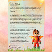Gepersonaliseerde Superhero Kindness Letter Printa Kaart