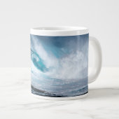 Gepersonaliseerde Surfer Coffee Cup Surfing Extra Grote Mok (Voorkant rechts)