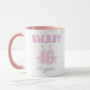 Gepersonaliseerde Sweet 16 Verjaardag Mok