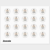 Gepersonaliseerde Sweet Ballerina Kerst sticker (Vel)