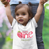 Gepersonaliseerde Sweet One Aardbei 1e Verjaardag