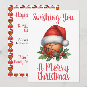 Gepersonaliseerde Swishing You een vrolijk kerstfe Feestdagenkaart