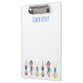 Gepersonaliseerde Synchro Synchronized Swim Coach  Klembord (Links)