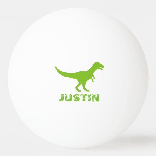 Gepersonaliseerde t rex dinosaur pingpongballen (Voorkant)