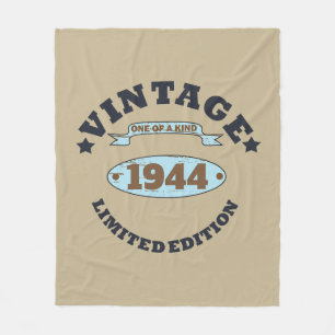 Gepersonaliseerde tachtig vintage 80ste verjaardag fleece deken