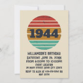 Gepersonaliseerde tachtig vintage 80ste verjaardag kaart (Voorkant)