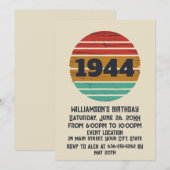 Gepersonaliseerde tachtig vintage 80ste verjaardag kaart (Voorkant / Achterkant)