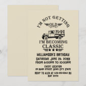 Gepersonaliseerde tachtig vintage 80ste verjaardag kaart (Voorkant / Achterkant)