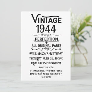 Gepersonaliseerde tachtig vintage 80ste verjaardag kaart