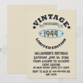 Gepersonaliseerde tachtig vintage 80ste verjaardag kaart (Voorkant / Achterkant)