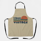 Gepersonaliseerde tachtig vintage 80ste verjaardag schort (Voorkant)