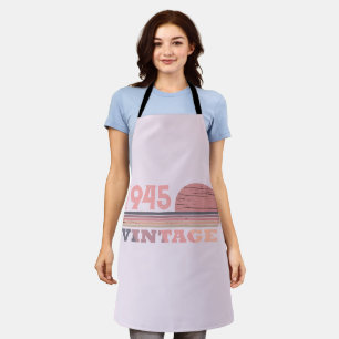 Gepersonaliseerde tachtig vintage 80ste verjaardag schort