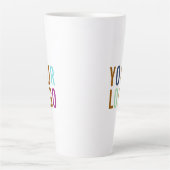 Gepersonaliseerde Tall Latte Mok Custom Logo (Voorkant)