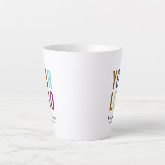 Gepersonaliseerde Tall Latte Mok Custom Logo (Voorkant)