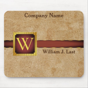 Gepersonaliseerde Tan Chamois Leather Print Muismat