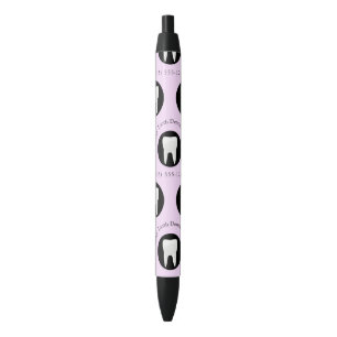 Gepersonaliseerde Tandarts Kantoor Tand Promotiona Zwarte Inkt Pen