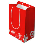 Gepersonaliseerde tante's kerstcadeau medium cadeauzakje (Achterkant Gekanteld)