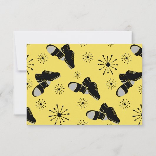 Gepersonaliseerde tapdans met flatpanel bedankkaart (Achterkant)