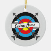 Gepersonaliseerde Target Pijlen en Kerst Ornament (Voorkant)