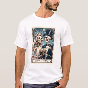 Gepersonaliseerde Tarot Theme Wedding Passen getro T-shirt
