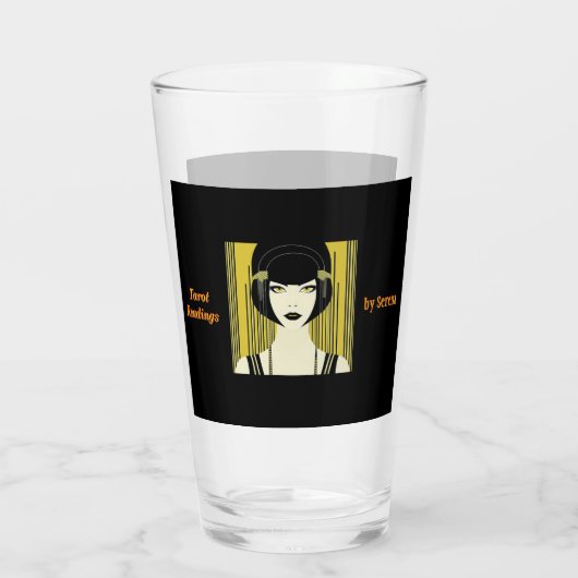 Gepersonaliseerde Tarot Tumbler Art Deco Flapper M (Achterkant)