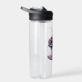 Gepersonaliseerde Tea Cup of Flowers Waterfles (Rechts)