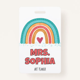 Gepersonaliseerde Teacher Badge Reel