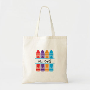 Gepersonaliseerde Teacher Canvas Canvas tas Gift v