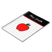 Gepersonaliseerde Teacher's Red Apple Notitieboek  (Linkerzijde)