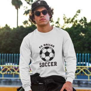 Gepersonaliseerde Team Naam Voetbal Mam Papa T-shirt