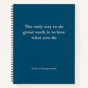 Gepersonaliseerde Team Slogan Adres Naam Notitiebo Notitieboek