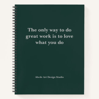 Gepersonaliseerde Team Slogan Adres Naam Notitiebo Notitieboek