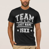 Gepersonaliseerde teamfamilie t-shirt (Voorkant)
